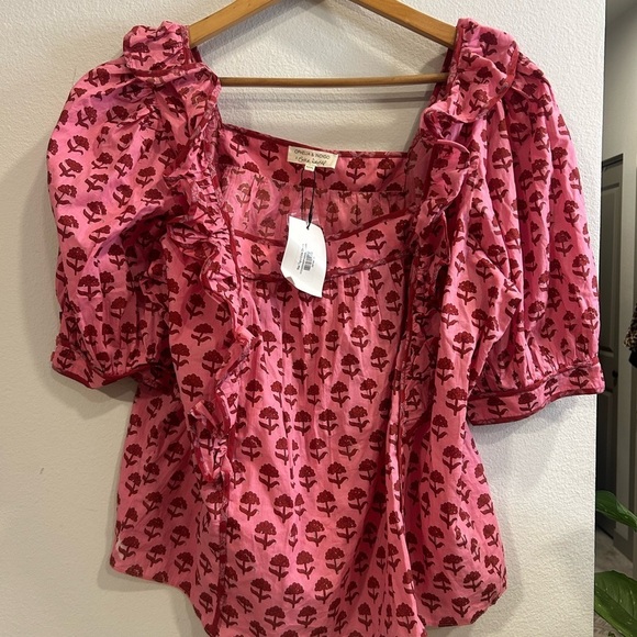 Ophelia & Indigo x Erica Davies Tops - NWT Ophelia & Indigo x Erica Davies Pink Mae Top Size XXXL